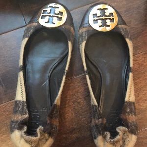 Tory Burch flannel flats